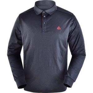 EASYFIT Polo-Shirt langarm schwarz