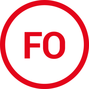 Piktogramm mit Bezeichnung FO (Kraftstoffbeständigkeit - Resistance to Fuel and Oil)