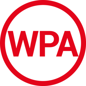 Piktogramm mit Bezeichnung WPA (Wasserdurchtritt und Wasseraufnahme - Water Penetration and Absorption)