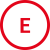 Piktogramm E Piktogramm mit Bezeichnung E (Energieaufnahme - Energy Absorption)