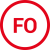 Piktogramm FO Piktogramm mit Bezeichnung FO (Kraftstoffbeständigkeit - Resistance to Fuel and Oil)