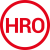 Piktogramm HRO Piktogramm mit Bezeichnung HRO (Verhalten gegen Kontakthitze - Heat Resistance Outsole)