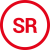 Piktogramm SR Piktogramm mit Bezeichnung SR (Zusatzanforderung Rutschfestigkeit)